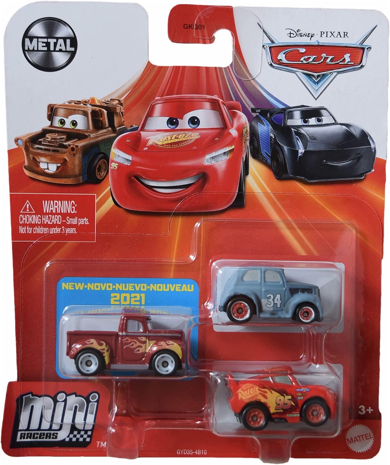 Buy Disney Pixar Cars Mini Racers Pack of 3, [Cotter Pin Series] Hot ...